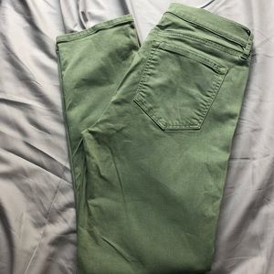 Ann Taylor Loft Green Skinny Crop Sz 26